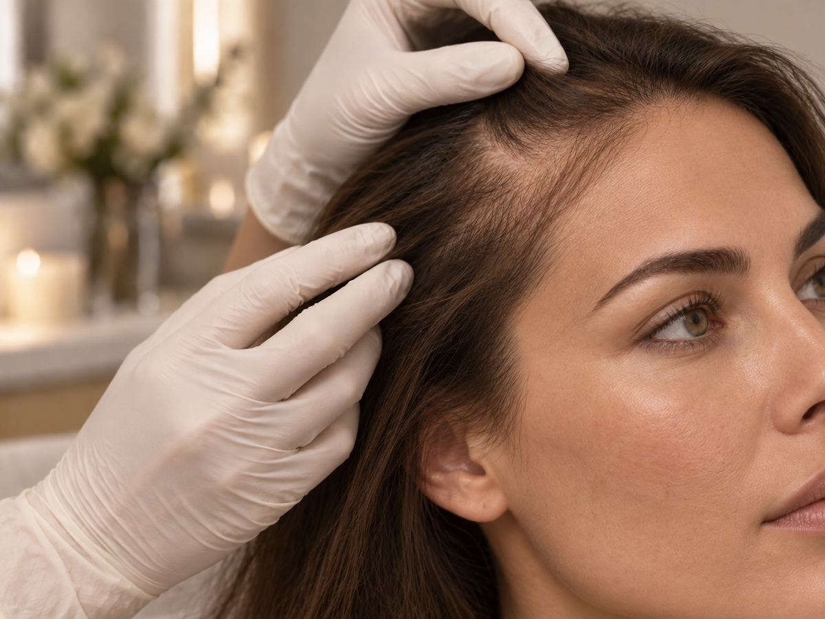 Hair loss and thinning concern assessment at Face for Soul in Burford