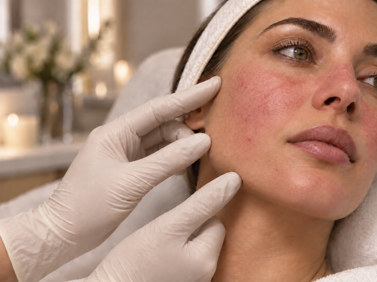 Redness and rosacea concern assessment at Face for Soul in Burford
