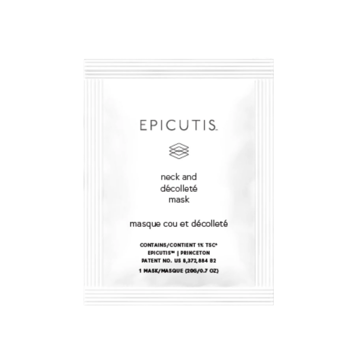 Epicutis Recovery Mask for Neck and Decollete, biocellulose mask, by Face for Soul